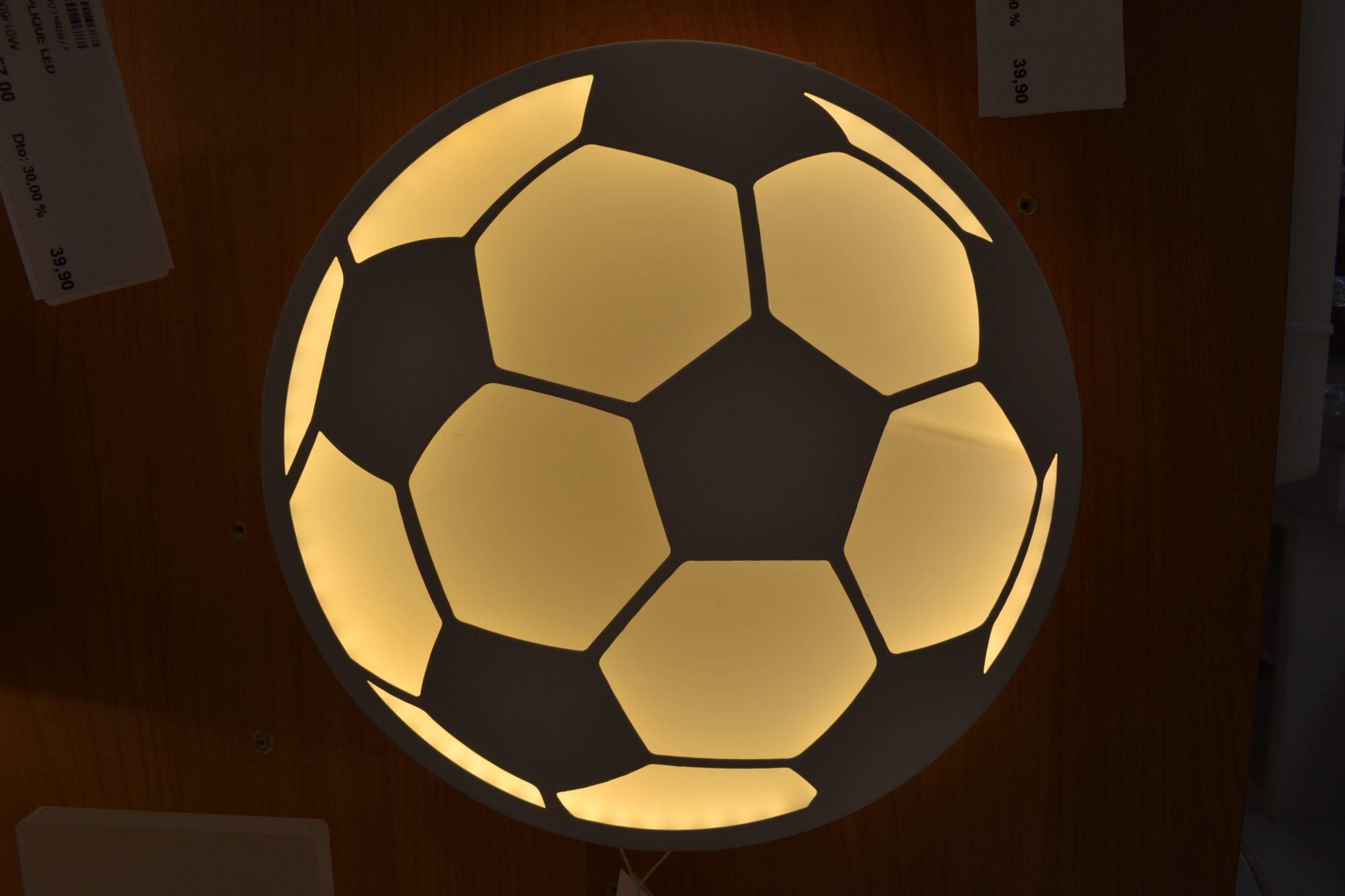 Implacable Doctrina lobo Aplique Balón Futbol (3015) > DID Iluminación > Lámparas, plafones, apliques